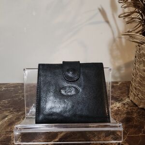 Dior Blk Bifold Leather Wallet EUC